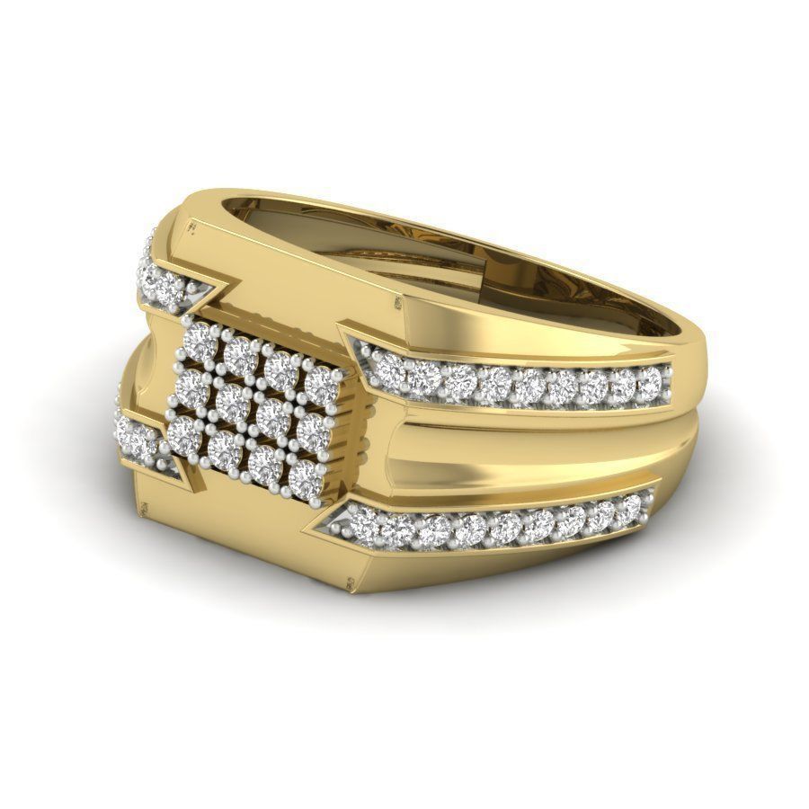 Male ring 3dm render detail 3D print model 3D print model_4