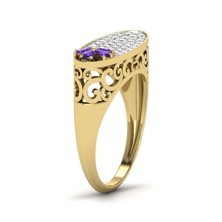 Women ring 3dm render detail 3D print model 3D print model_3