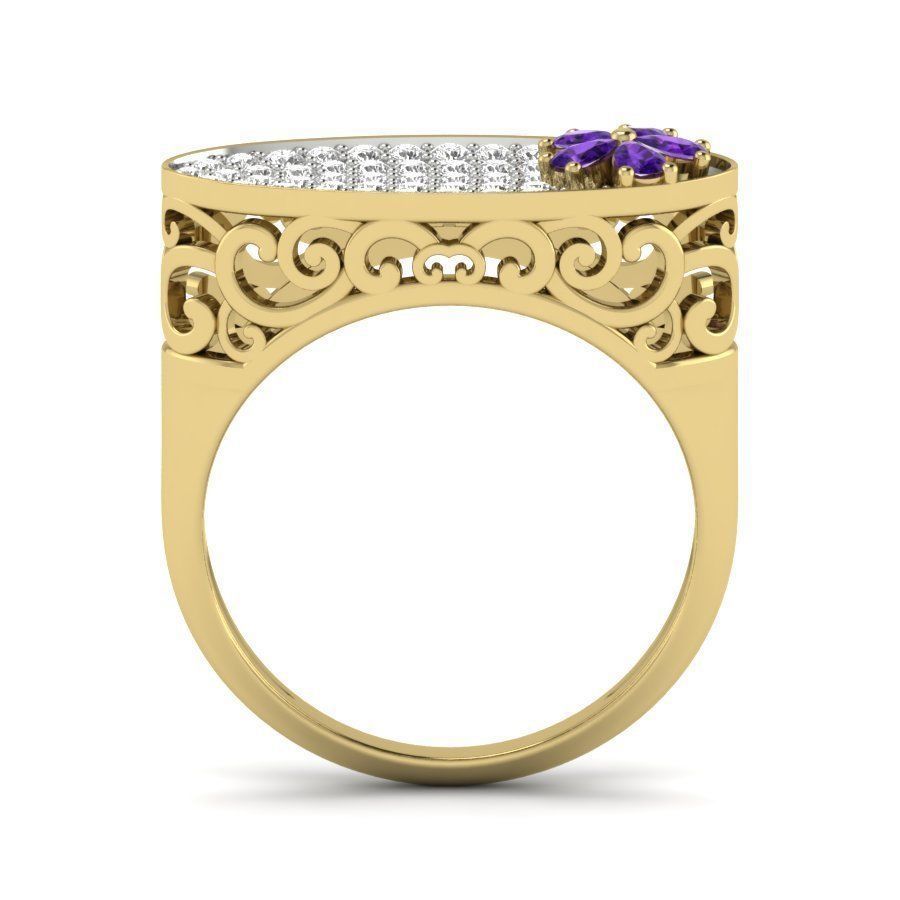 Women ring 3dm render detail 3D print model 3D print model_2