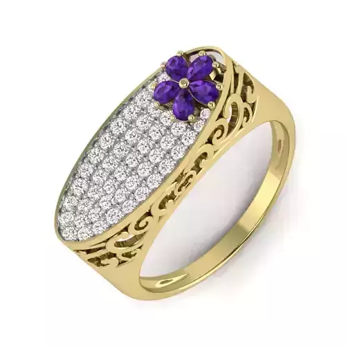 Women ring 3dm render detail 3D print model