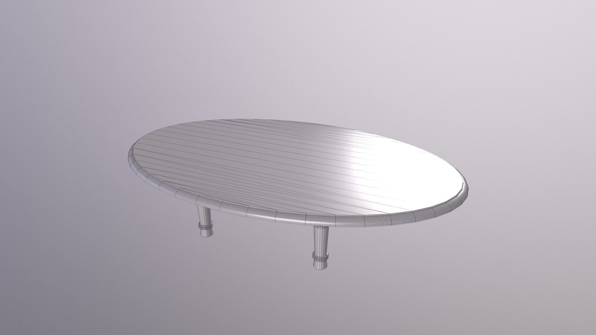 Marble Table 10 PBR Low-poly 3D model_5