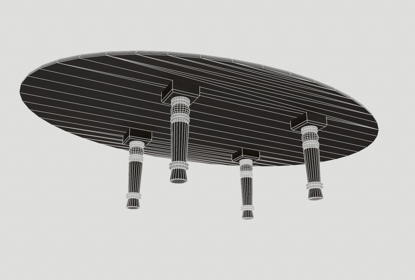 Marble Table 10 PBR Low-poly 3D model_4