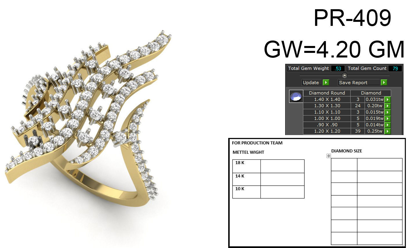 Women ring 3dm render detail 3D print model 3D print model_5