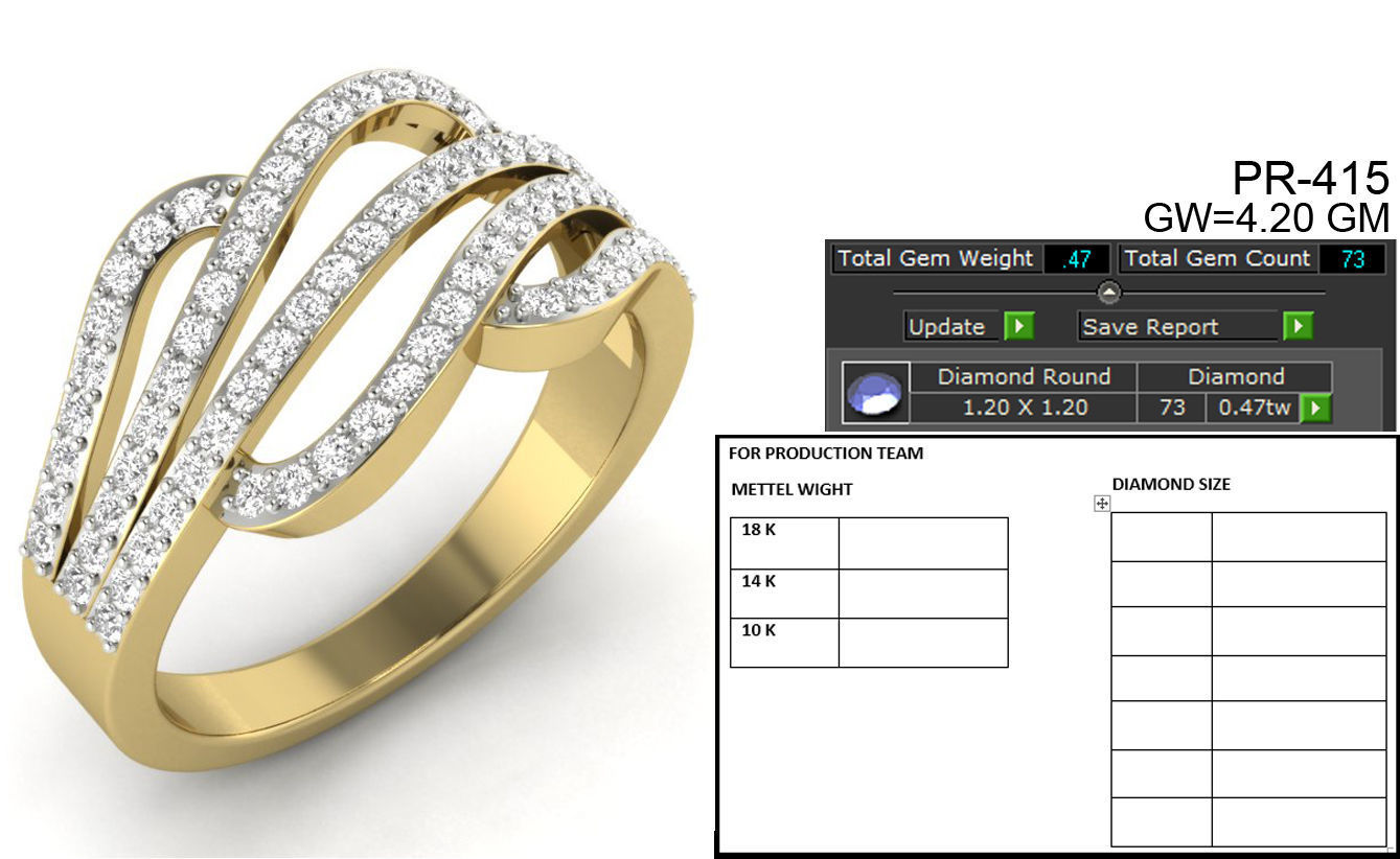 Women ring 3dm render detail 3D print model 3D print model_5