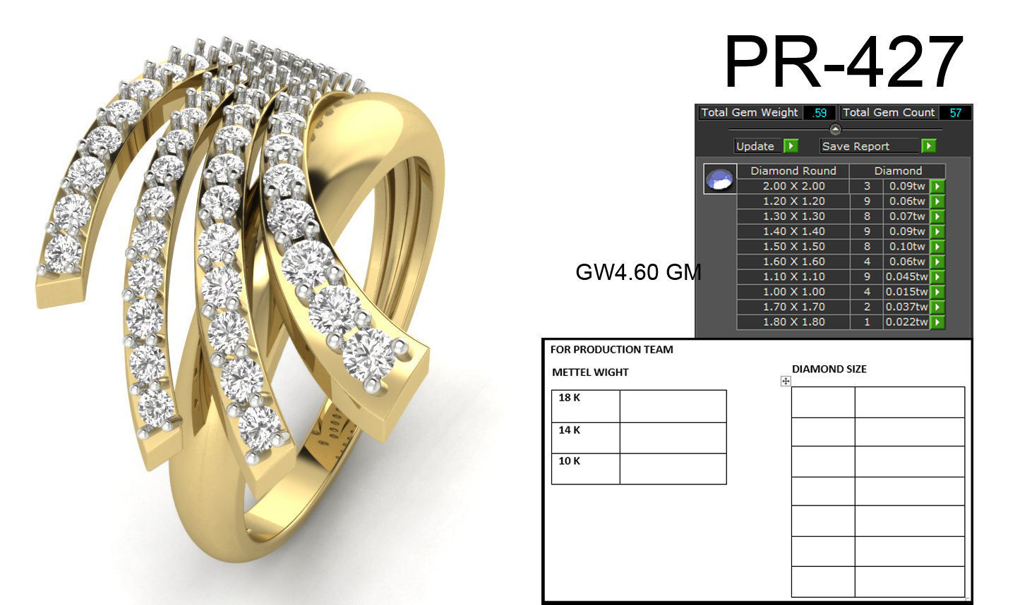 Women ring 3dm render detail 3D print model 3D print model_5