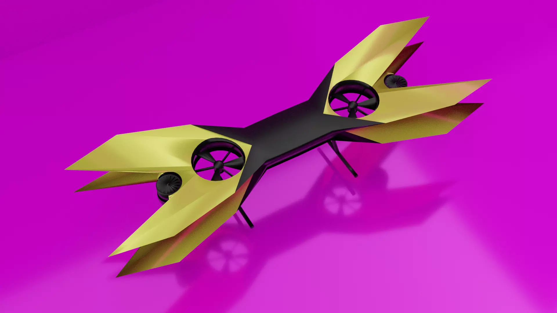 Xblade Hoverboard Low-poly 3D model