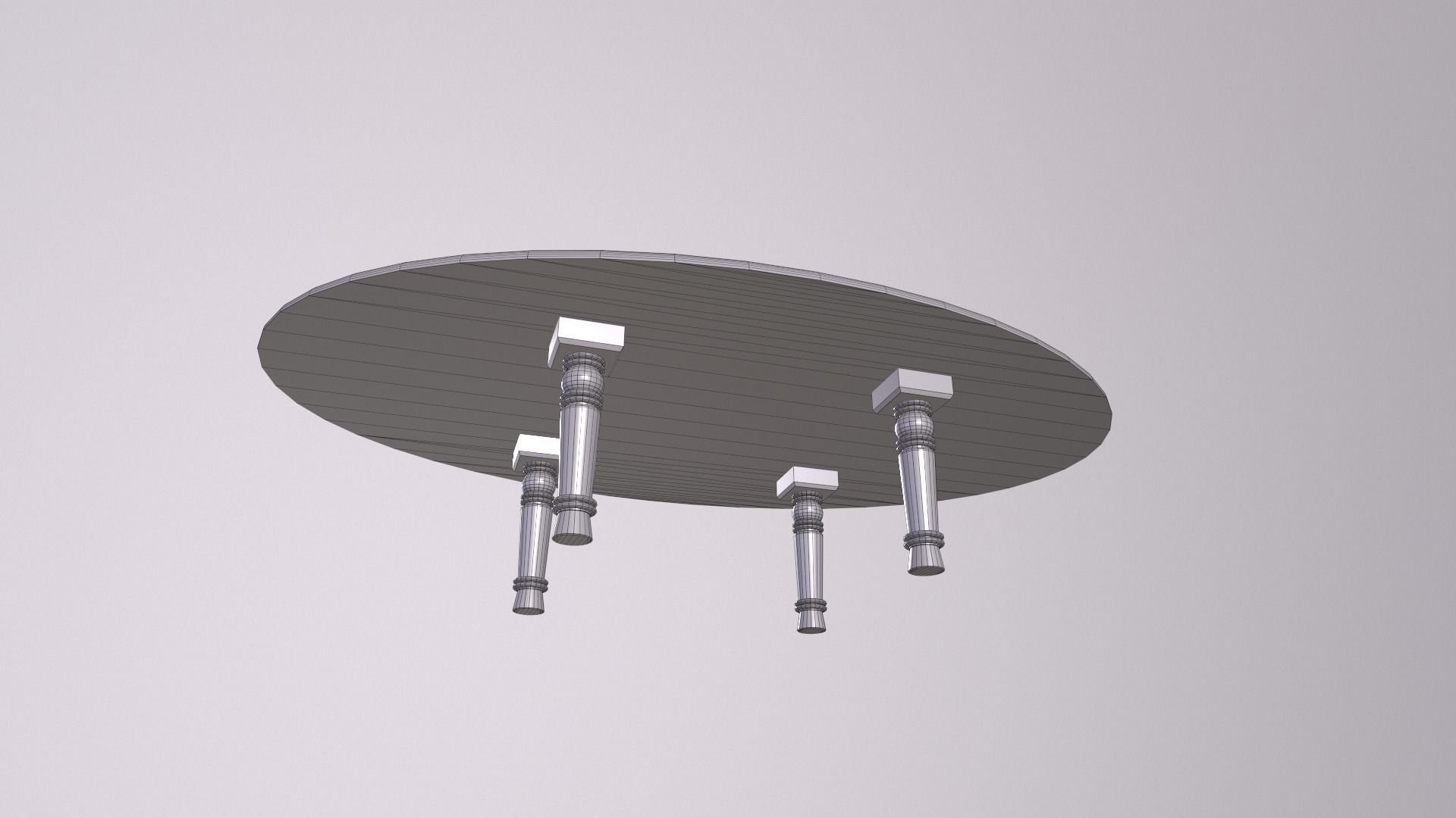 Marble Table 17 PBR Low-poly 3D model_6