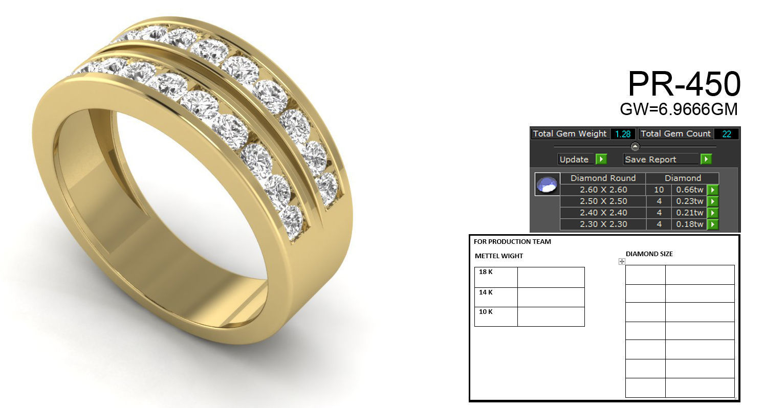 Women ring 3dm render detail 3D print model 3D print model_5