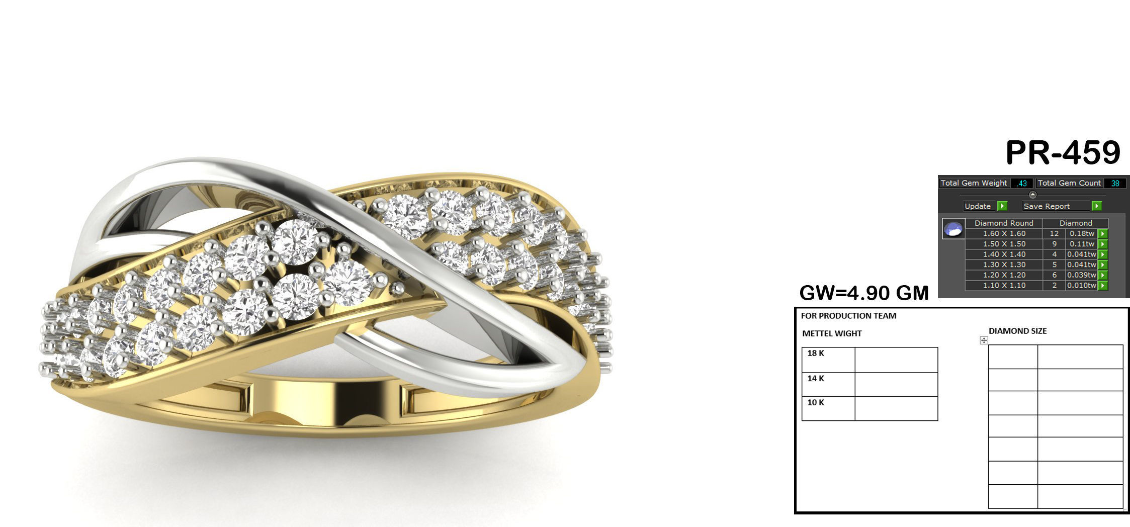 Women ring 3dm render detail 3D print model 3D print model_5