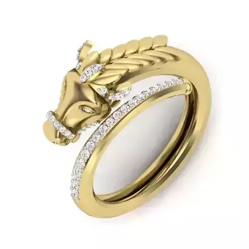 Women horse ring 3dm render detail 3D print model