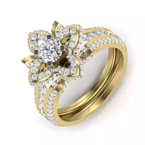 Women solitaire ring 3dm detail 3D print model