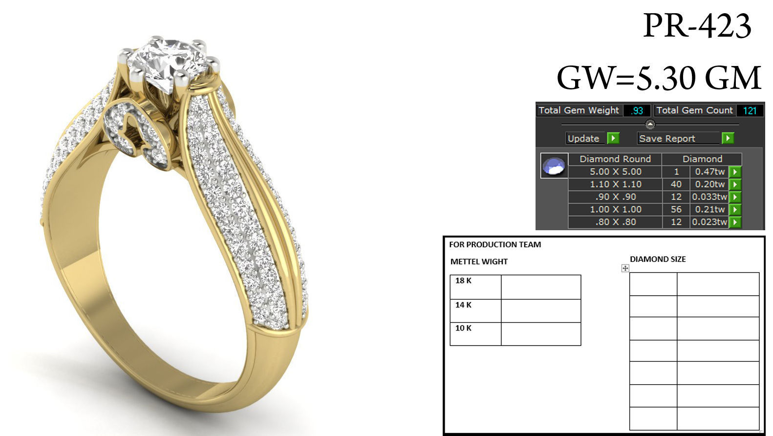 Women solitaire ring 3dm detail 3D print model 3D print model_1