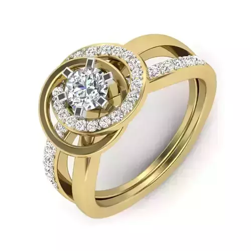 Women solitaire ring 3dm detail 3D print model