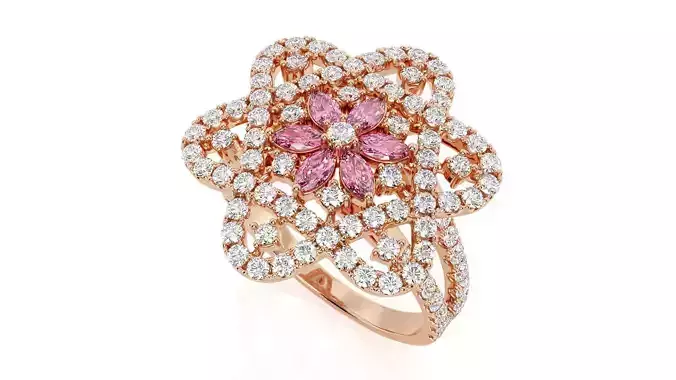 Ring  Flower of David  Ring R F 0027