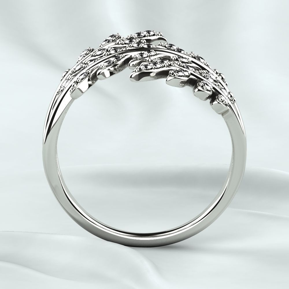 Branch Tree Gold Ring 3D print model_15