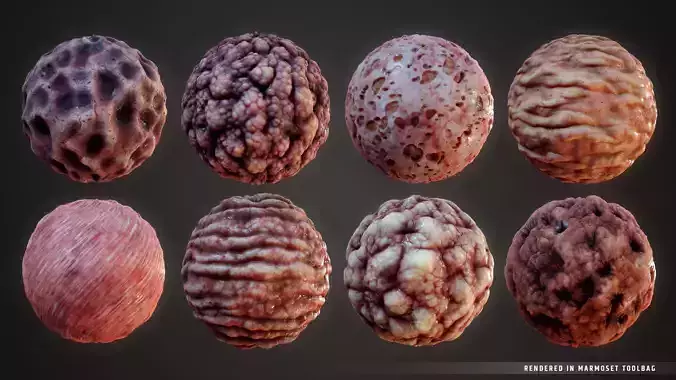 Stylized Organs Material Pack