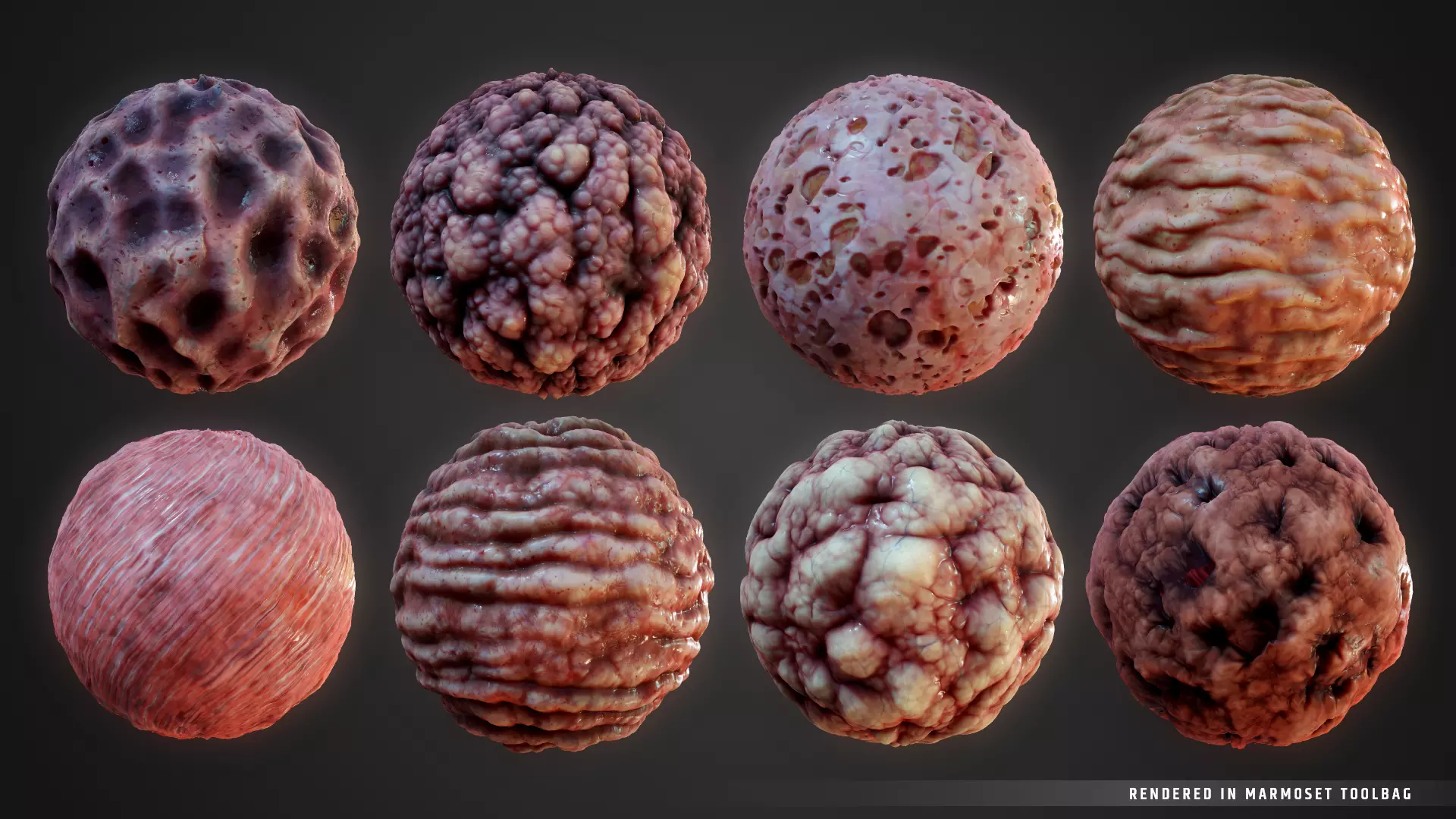 Stylized Organs Material Pack Texture