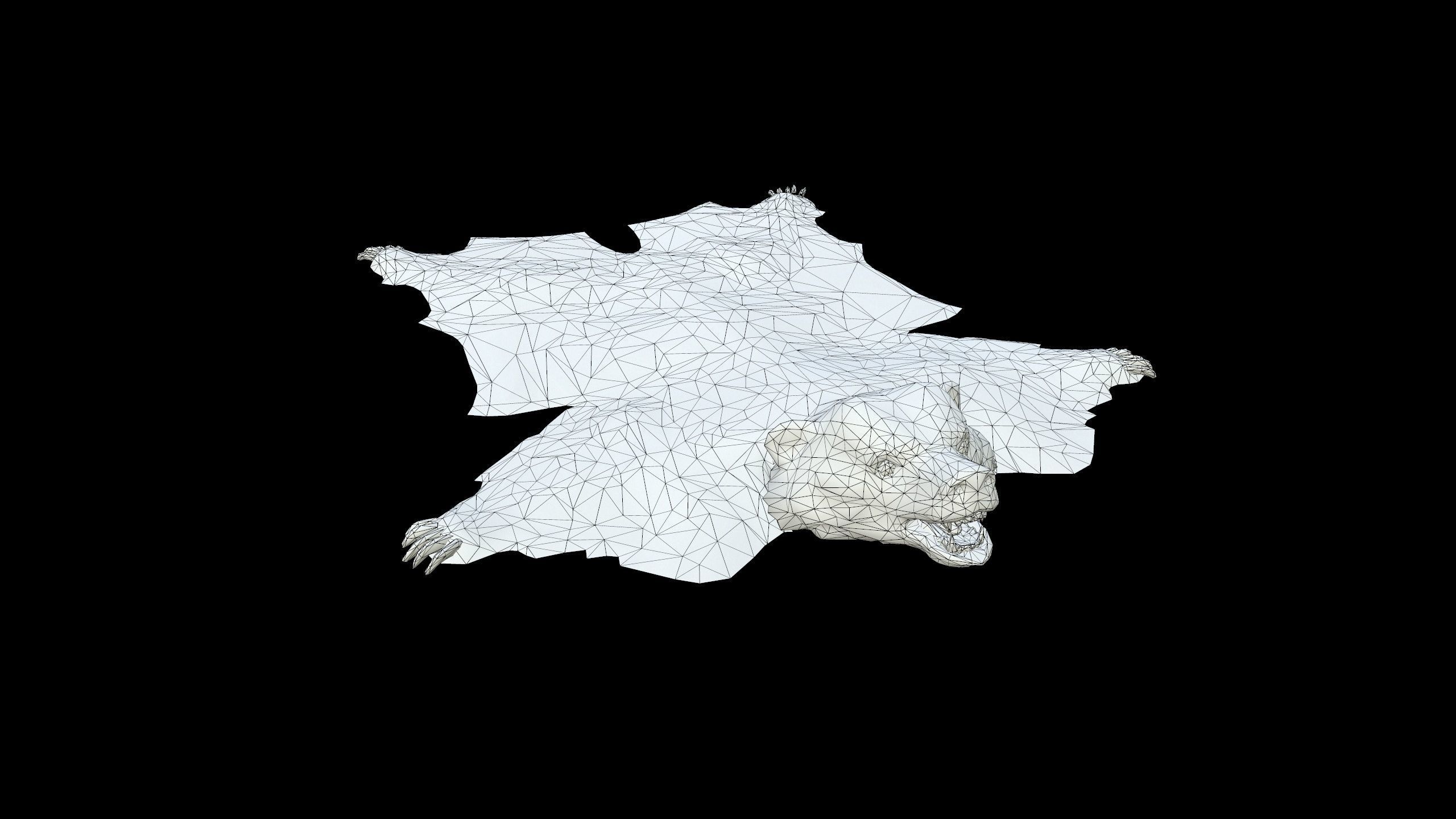 Bear Rug - PBR - Textured Low-poly 3D model_13