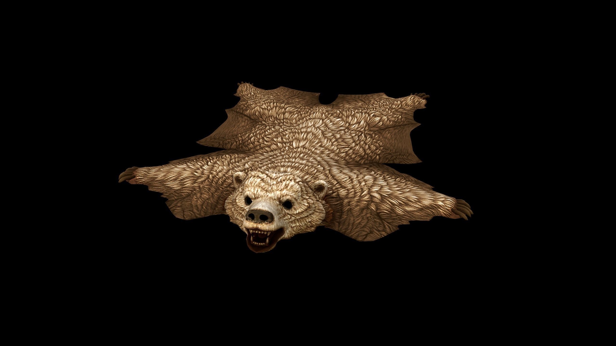 Bear Rug - PBR - Textured Low-poly 3D model_11