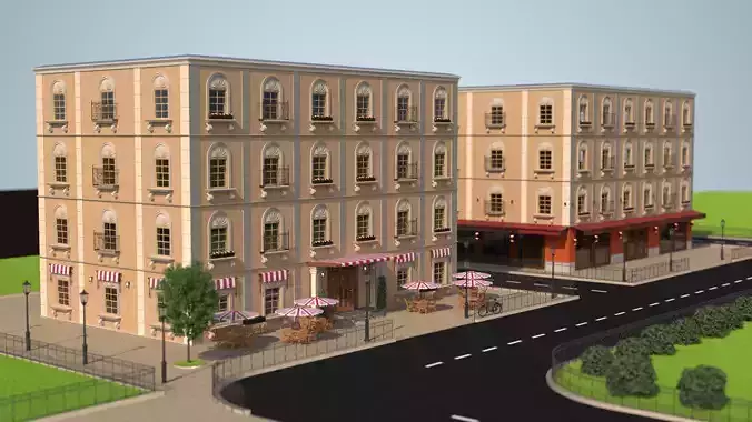Modular Building 3D model