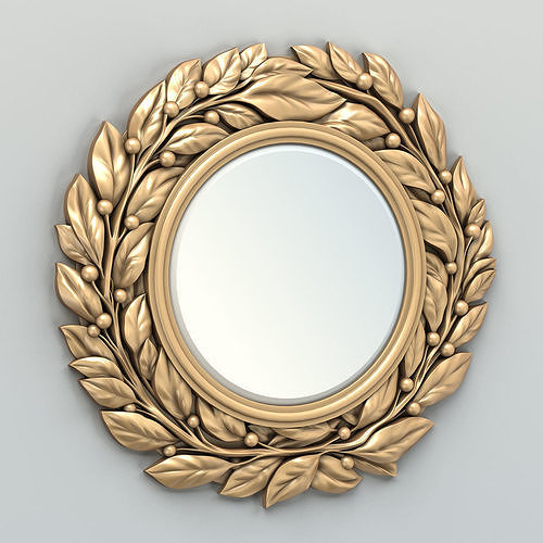 Round mirror frame 006 3D model