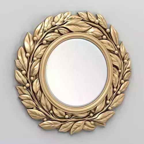 Round mirror frame 006 3D model
