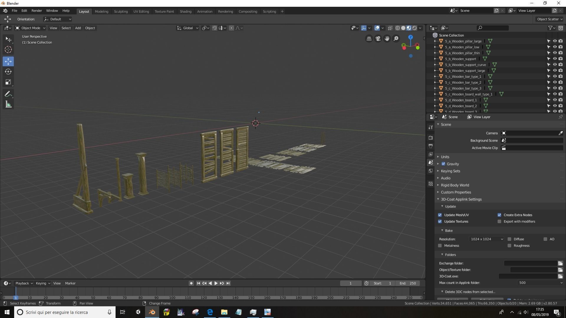 Medieval and Fantasy Set 3D model_23