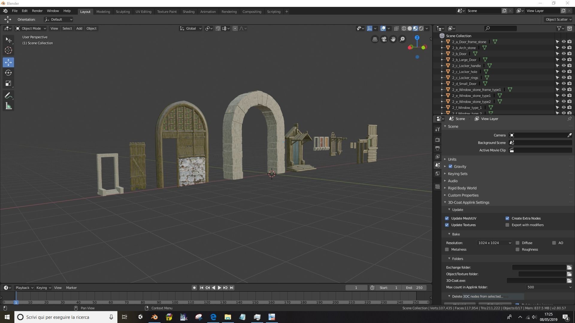 Medieval and Fantasy Set 3D model_19