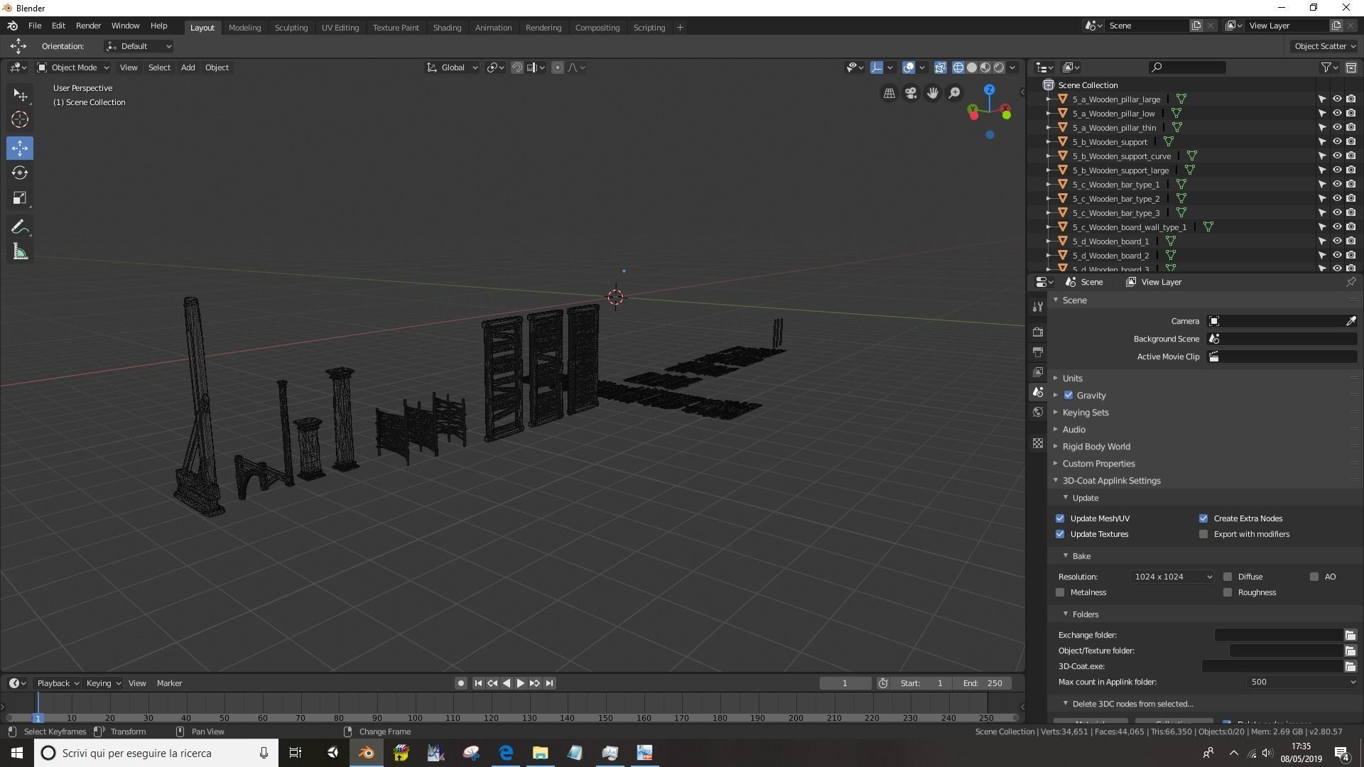 Medieval and Fantasy Set 3D model_24