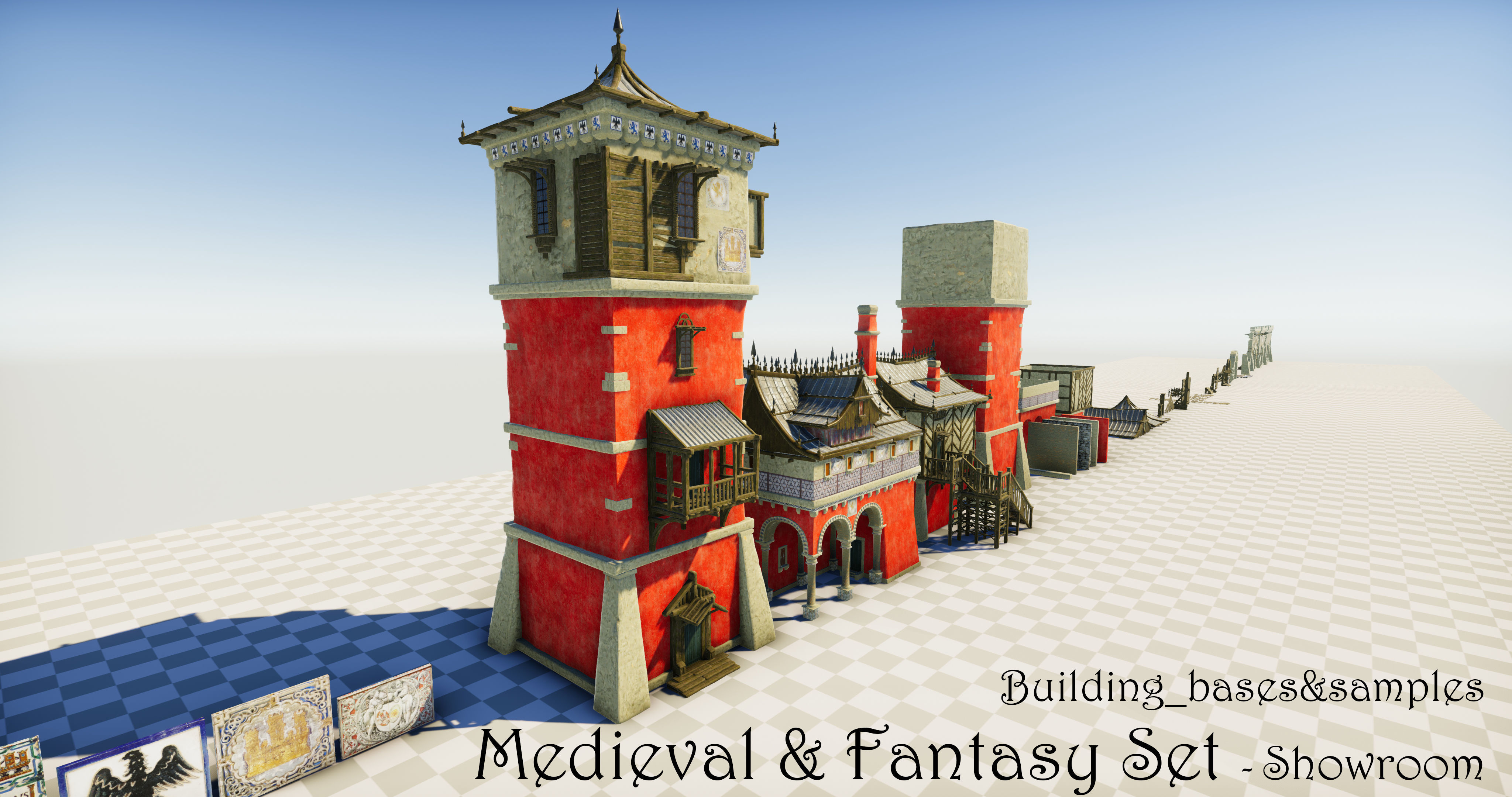 Medieval and Fantasy Set 3D model_13