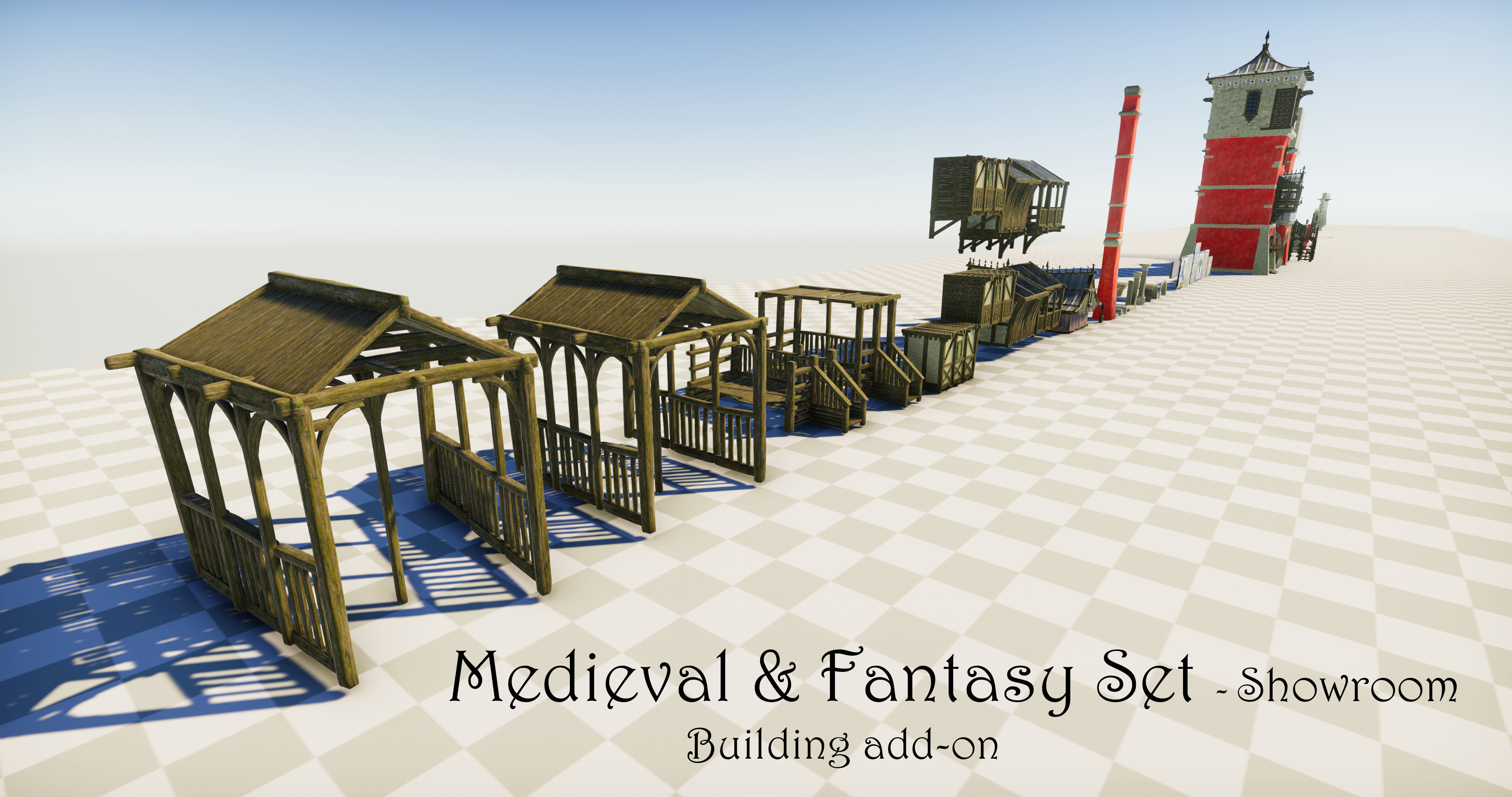 Medieval and Fantasy Set 3D model_14