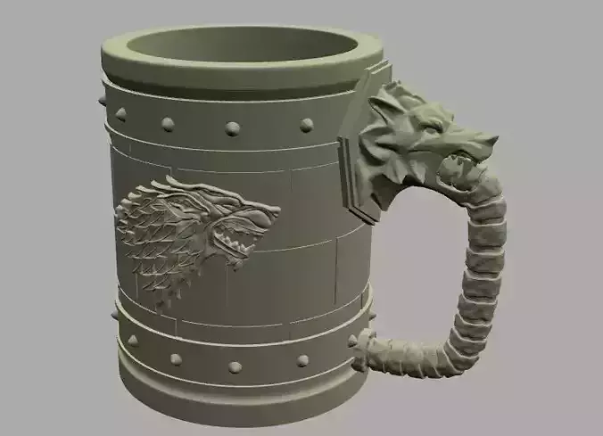 House Stark Jar 3D print model