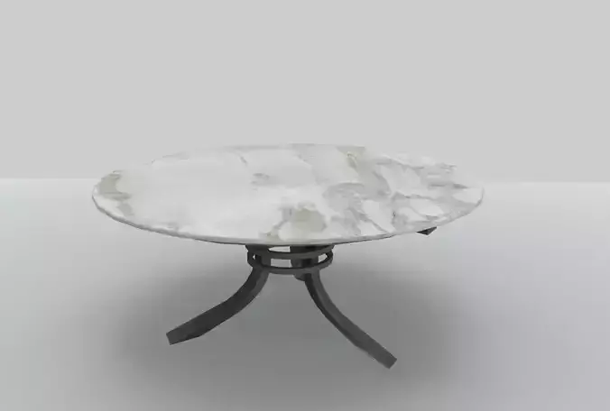 Round Marble Table PBR