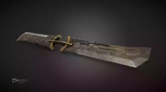 Thanos Infinity Sword  Avengers Endgame Movie Version Low-poly 3D model