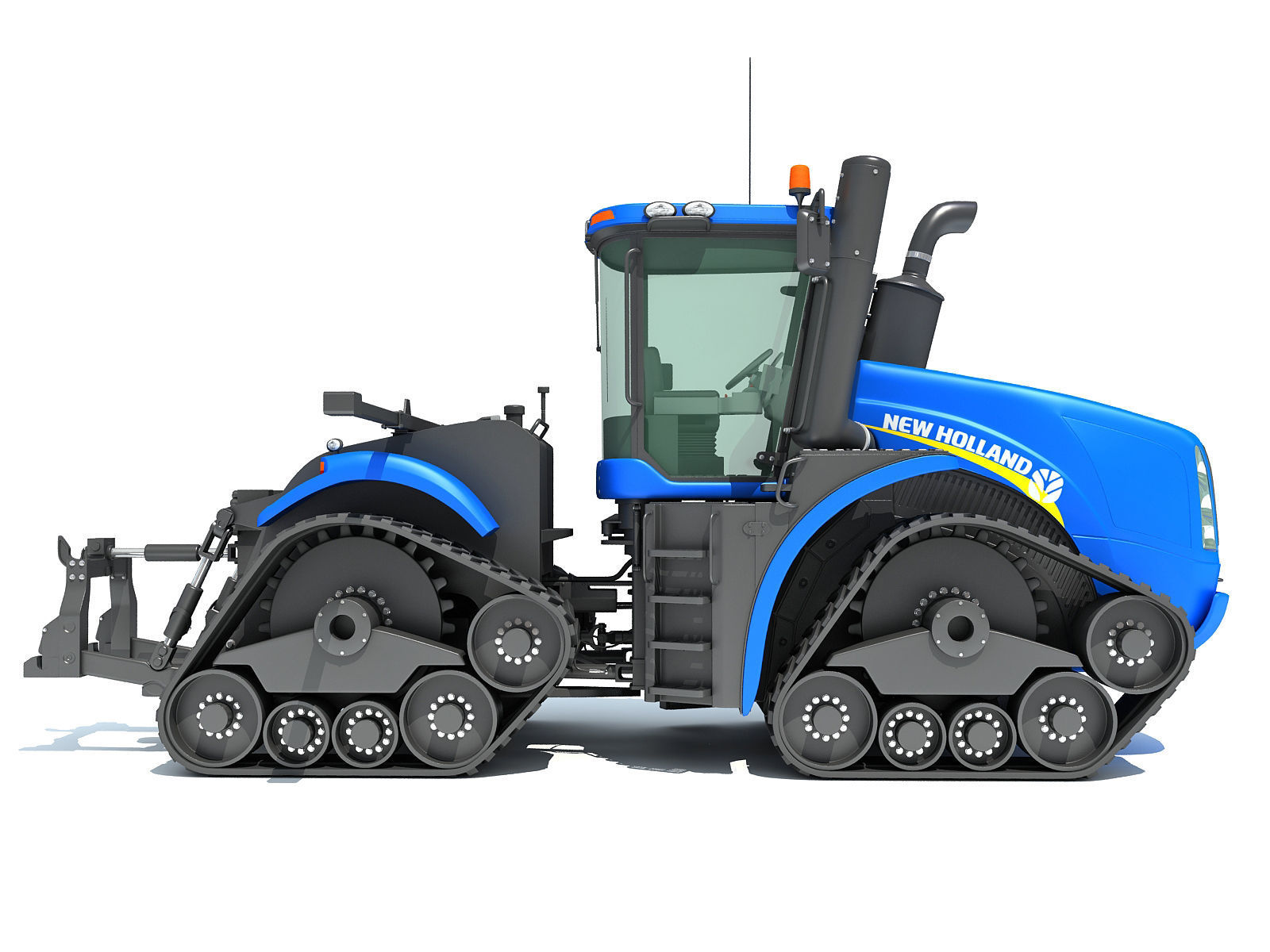 Track Tractor New Holland 3D model_6