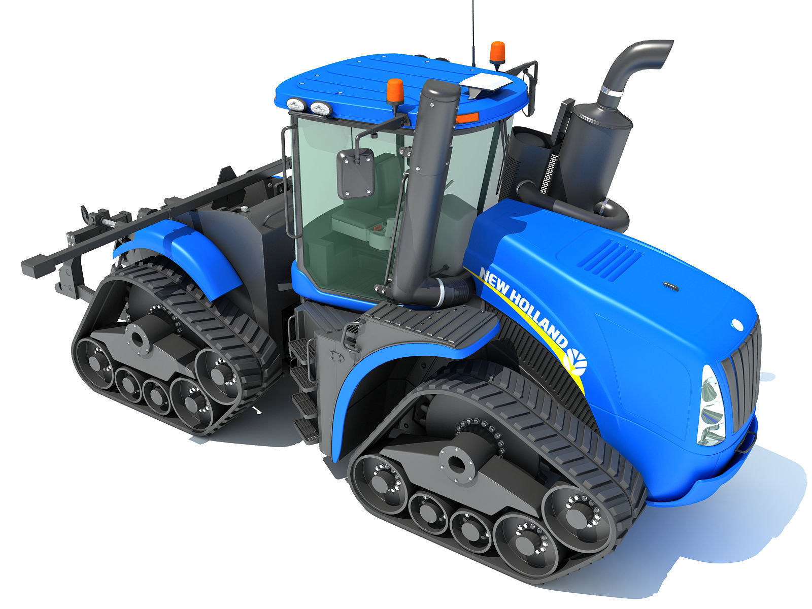 Track Tractor New Holland 3D model_8