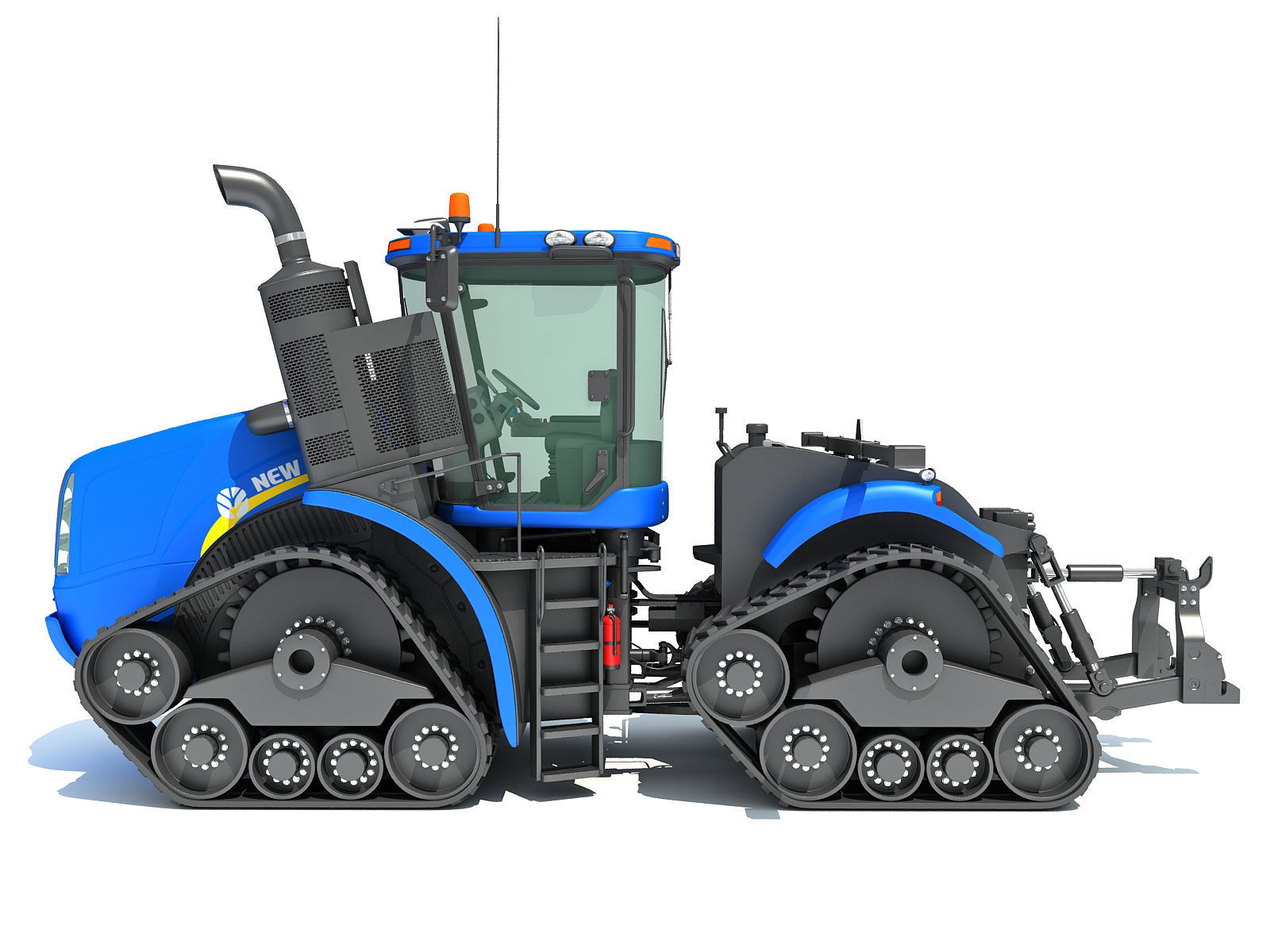 Track Tractor New Holland 3D model_2