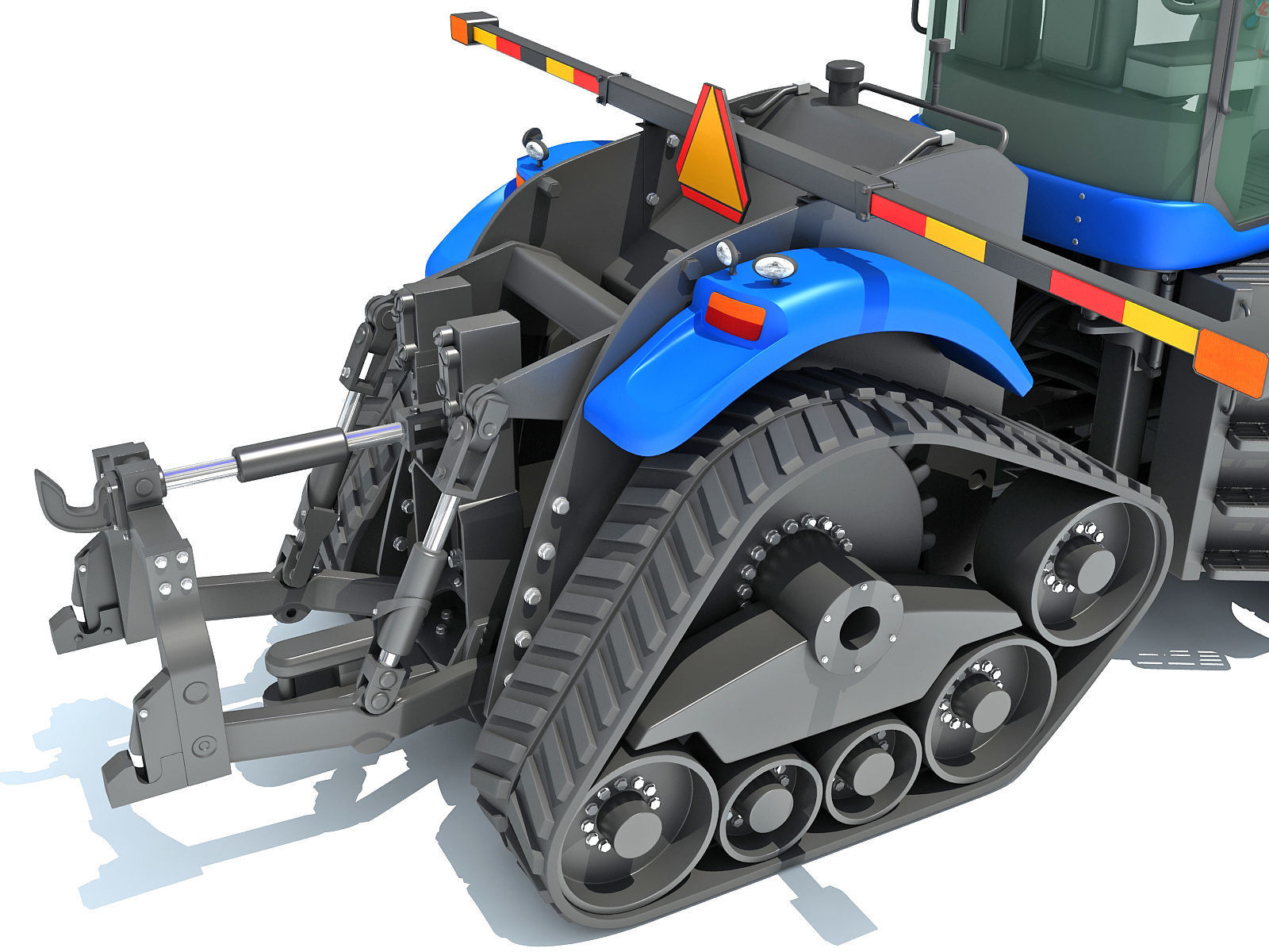 Track Tractor New Holland 3D model_13