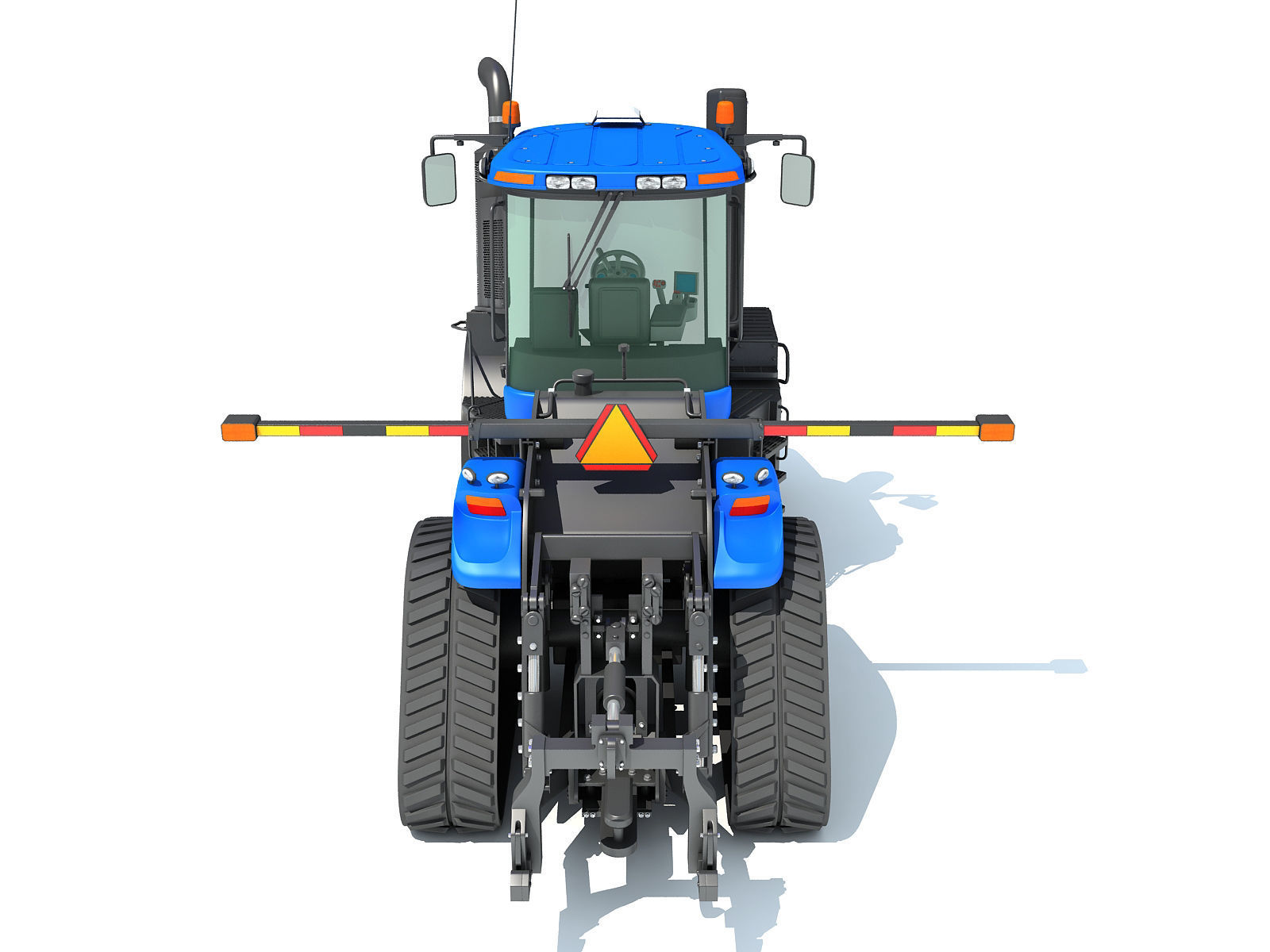 Track Tractor New Holland 3D model_5