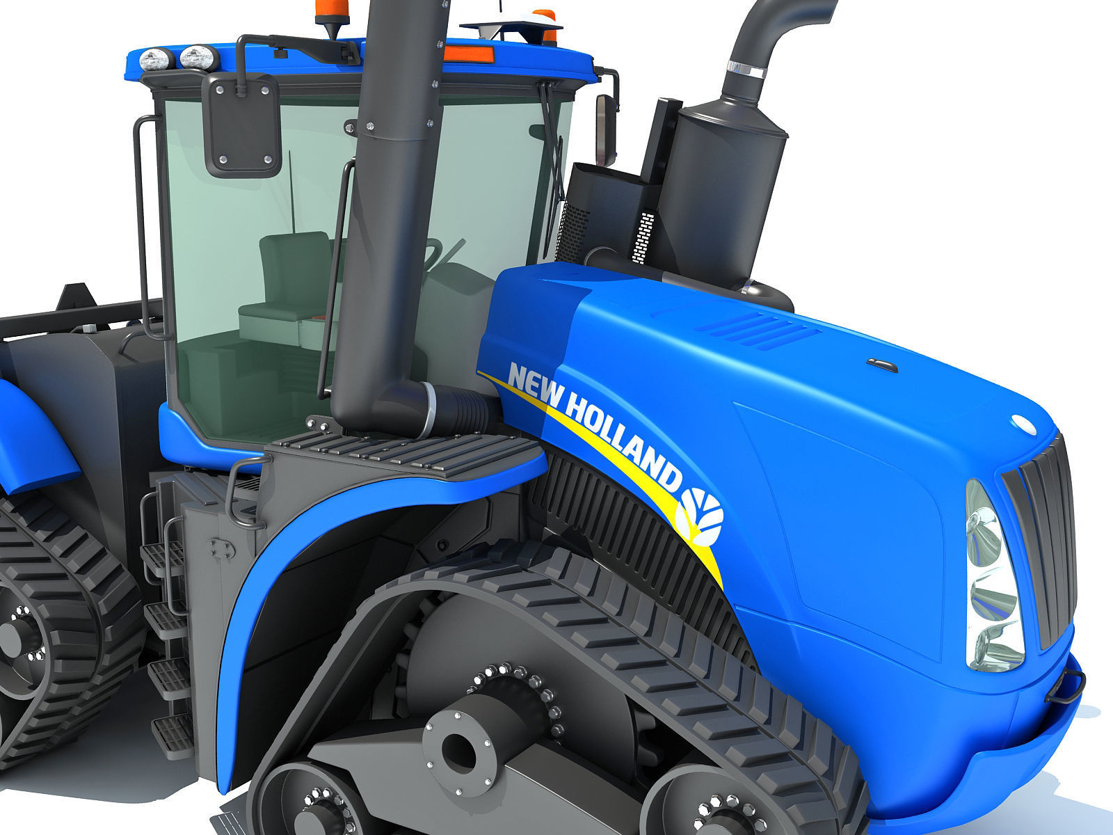 Track Tractor New Holland 3D model_12