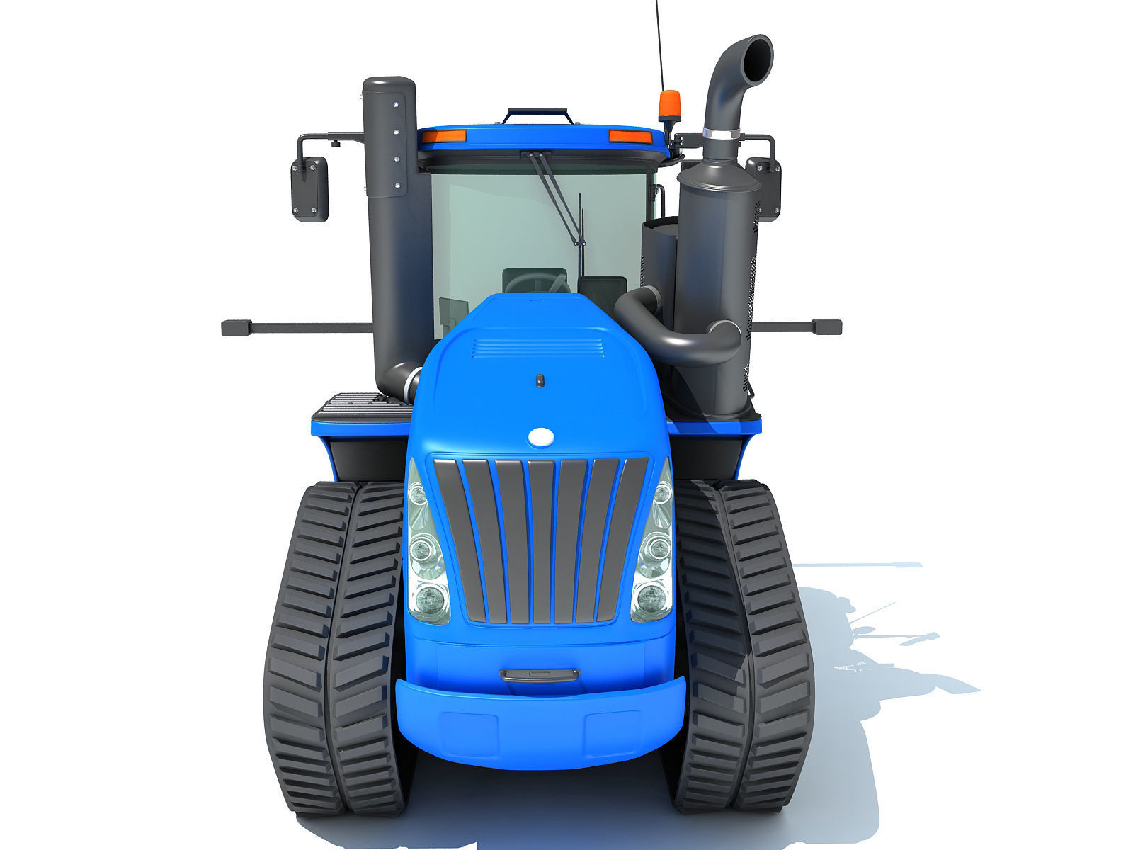 Track Tractor New Holland 3D model_9