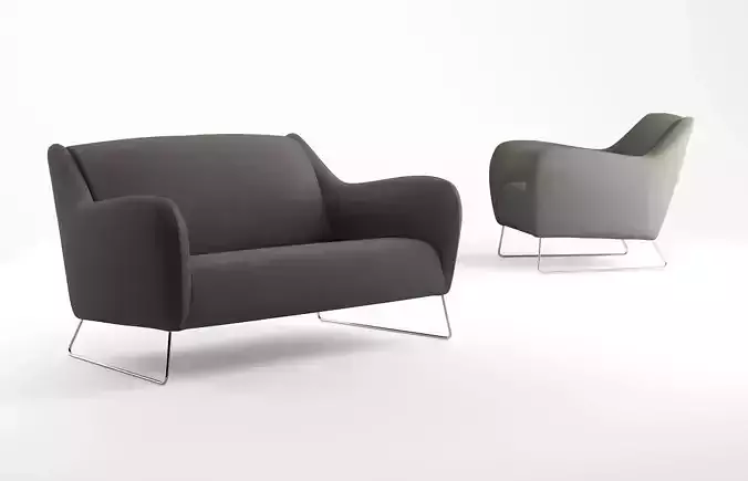 Baude sofa and armchair