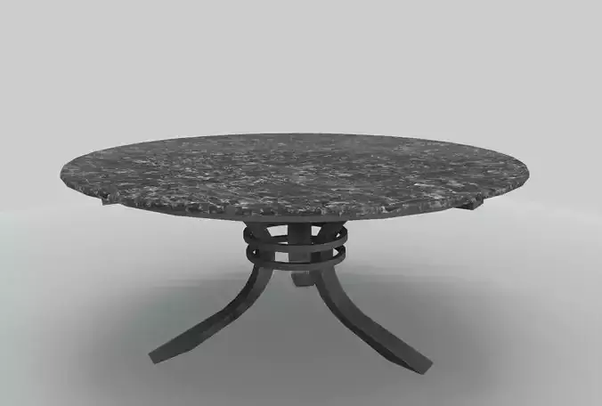 Round Marble Table 7 PBR