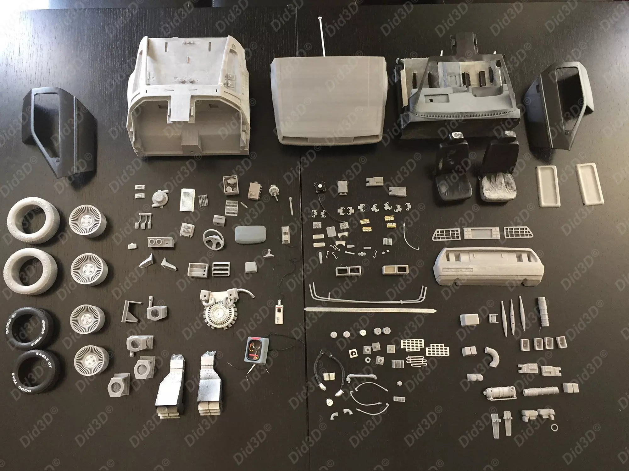 DELOREAN HQ Special 3Dprint design 1-8 Scale 530mm 3D print model_19