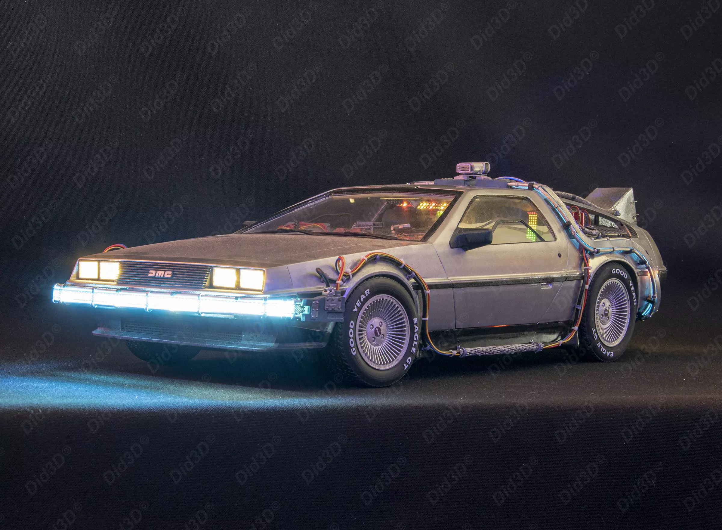 DELOREAN HQ Special 3Dprint design 1-8 Scale 530mm 3D print model_2