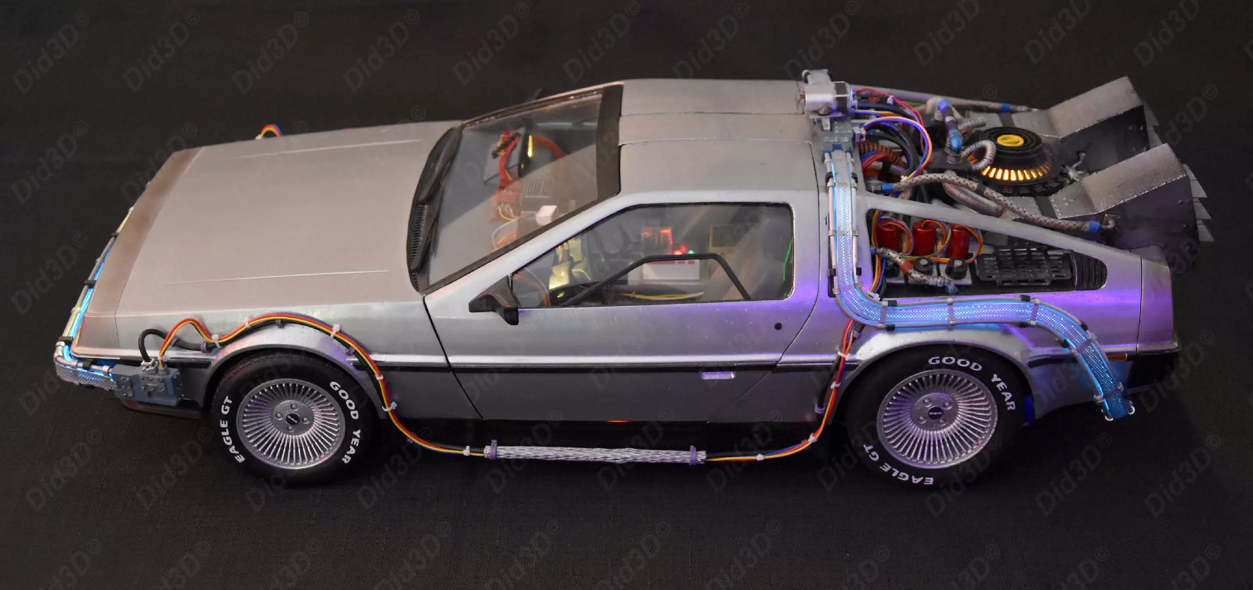 DELOREAN HQ Special 3Dprint design 1-8 Scale 530mm 3D print model_4