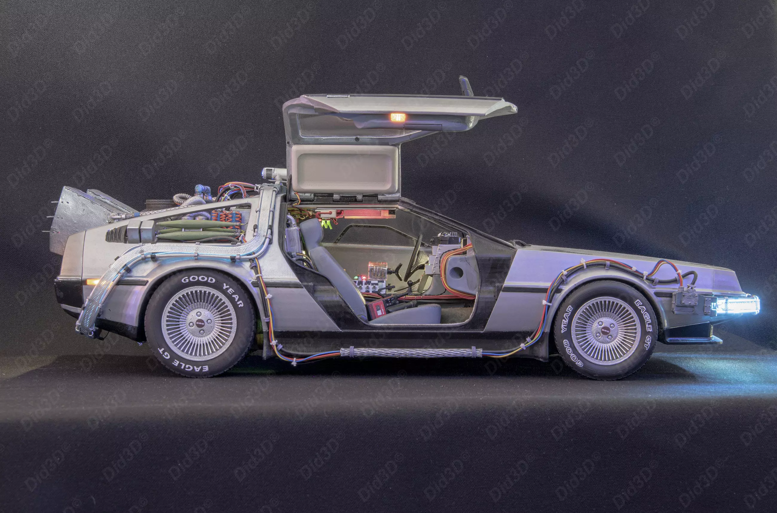 DELOREAN HQ Special 3Dprint design 1-8 Scale 530mm 3D print model_9