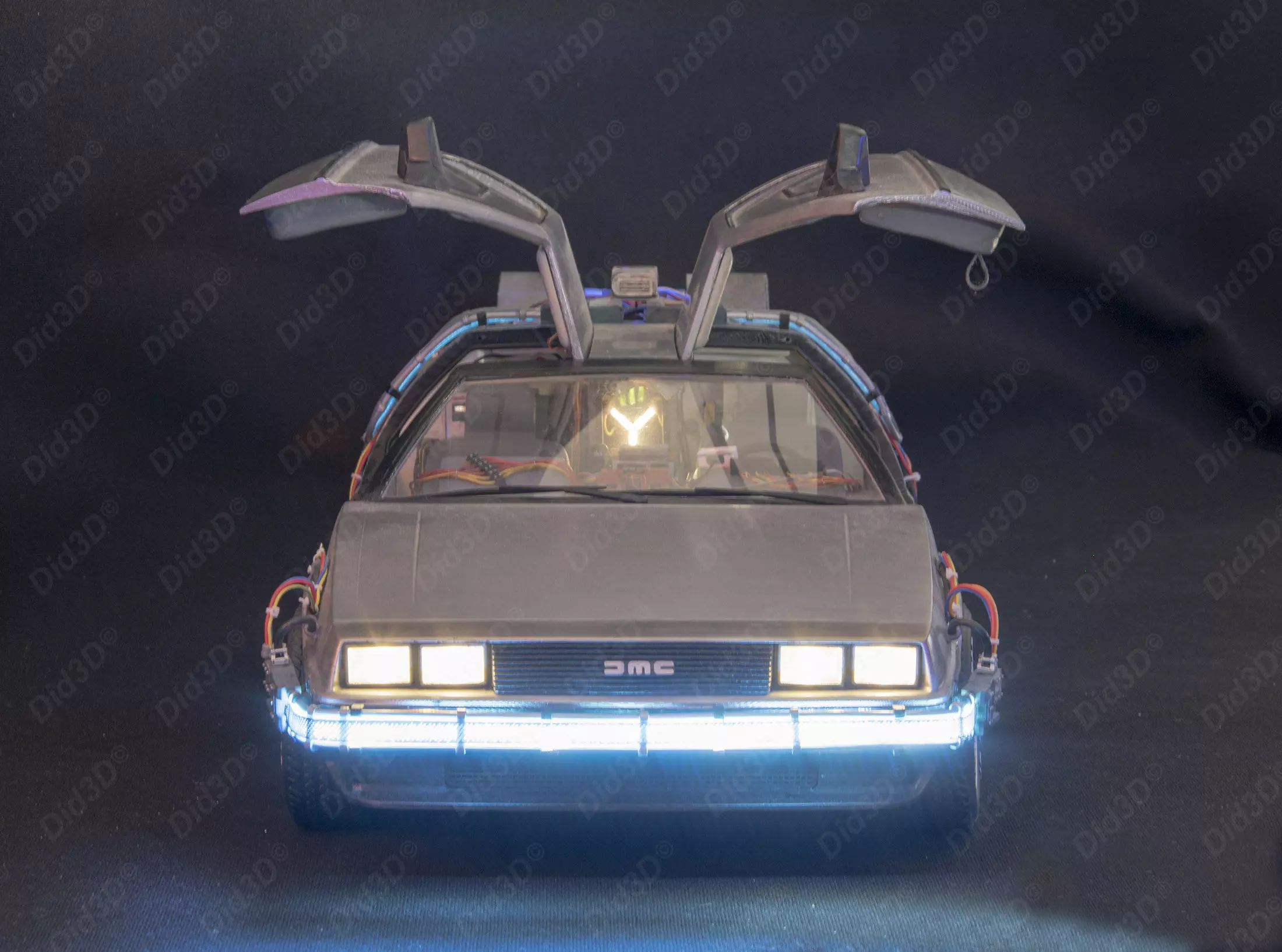 DELOREAN HQ Special 3Dprint design 1-8 Scale 530mm 3D print model_10