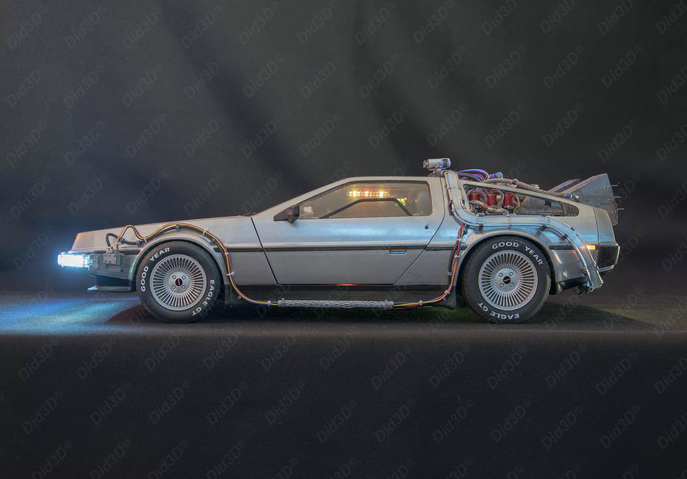 DELOREAN HQ Special 3Dprint design 1-8 Scale 530mm 3D print model_3