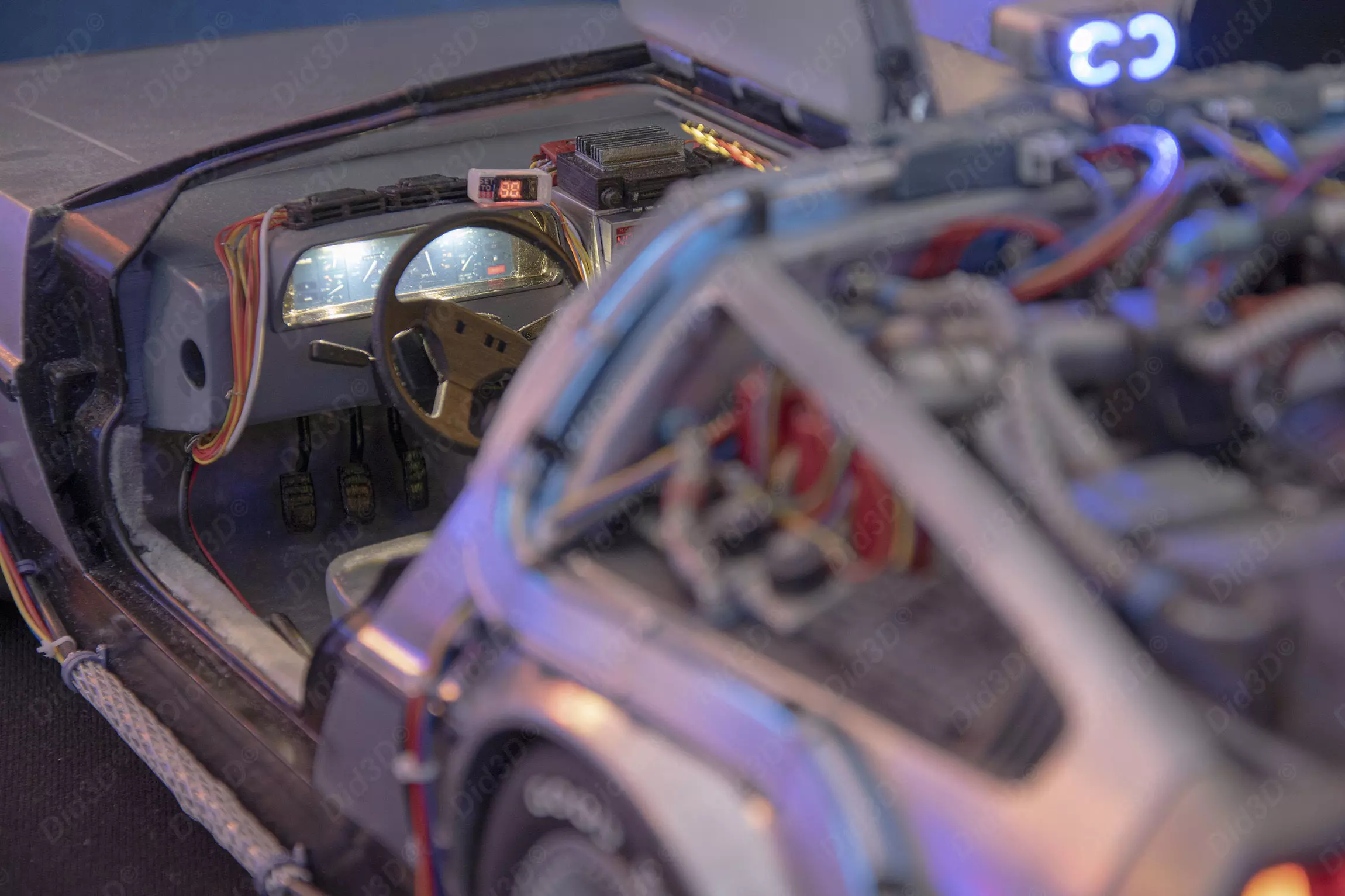 DELOREAN HQ Special 3Dprint design 1-8 Scale 530mm 3D print model_17